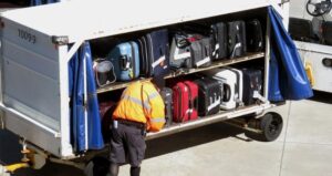baggages at the airport